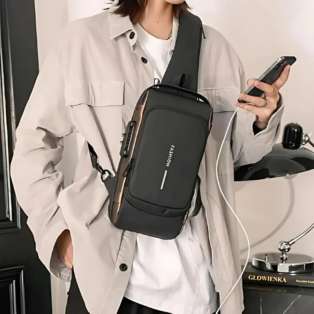 Anti-Theft Street Crossbody Unisex Sling Bag | Secure. Sleek. Smart.