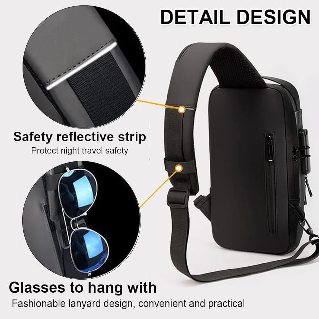 Anti-Theft Street Crossbody Unisex Sling Bag | Secure. Sleek. Smart.